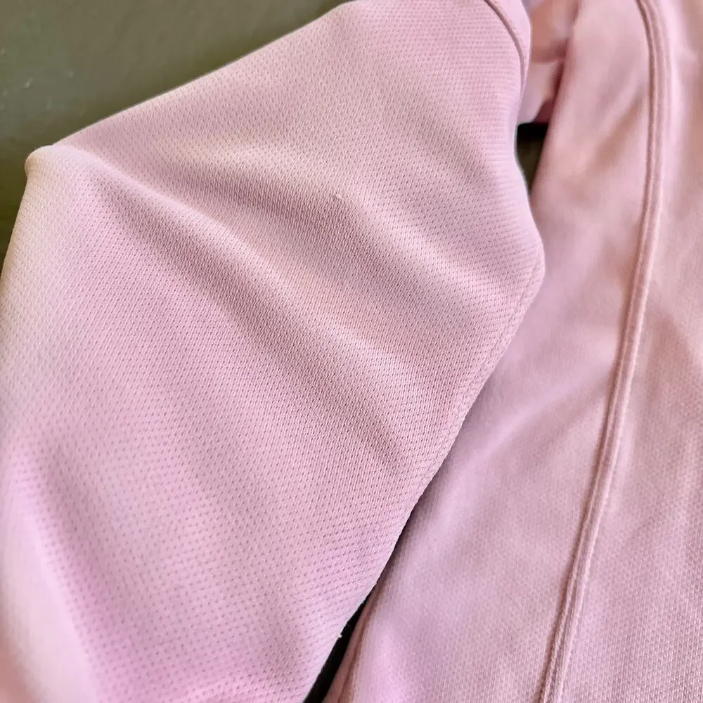 Nike Pink Quarter Zip Womens Small Y2K Grey Tag VTG Nike Lightweight Jacket